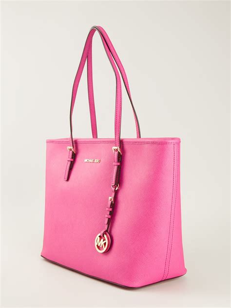 michael kors jet set travel pale pink|mk jet set travel tote.